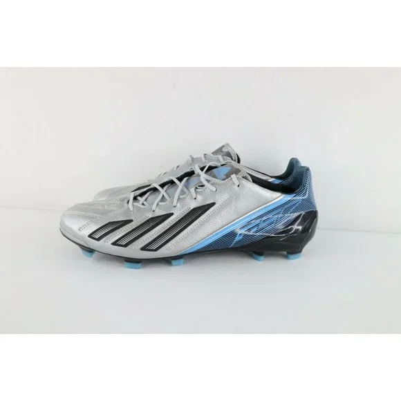New w/o Box Adidas Adizero F50 TRX FG Leather Soccer Cleats Shoes Silver Mens 13 - Picture 4 of 9